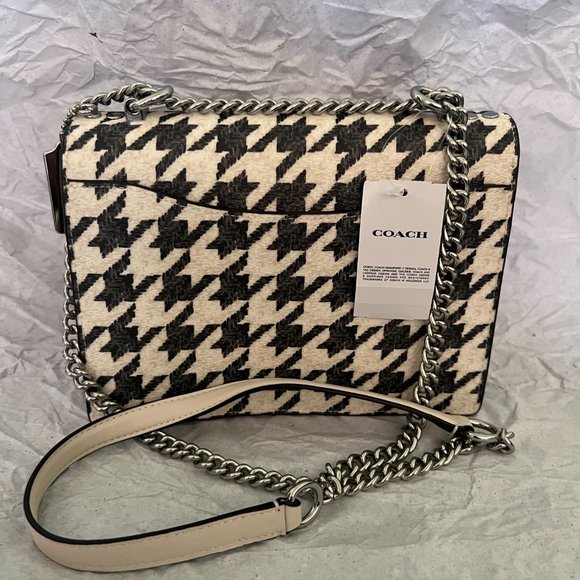 coach Klare Crossbody With Houndstooth Print cj625 - Picture 3 of 7